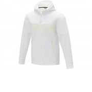 Мужской свитер анорак Sayan на молнии на половину длины с капюшоном, белый