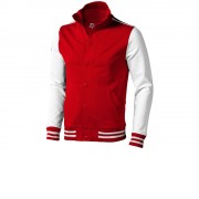 Толстовка Varsity, красный/натуральный белый