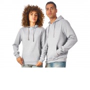Толстовка унисекс Stream с капюшоном, серый меланж