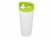 Термокружка Brite 500мл, белый/зеленое яблоко