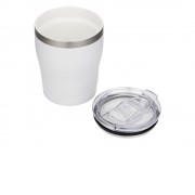 Вакуумная термокружка c керамическим покрытием Rodos, непротекаемая крышка, 350 мл, белый