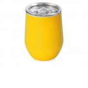 Вакуумная термокружка Sense, непротекаемая крышка, крафтовая упаковка, желтый