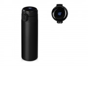 Вакуумная термокружка Waterline с медной изоляцией Bravo, 400 мл, тубус, черный