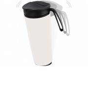 Термокружка Годс 470мл на присоске, белый