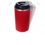 Герметичная термокружка на присоске Kick, 350 мл, красный