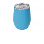 Термокружка Sense Gum, soft-touch, непротекаемая крышка, 370мл, голубой