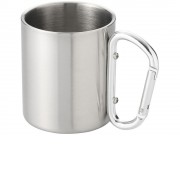 Термокружка с ручкой-карабином Alps 200мл, серебристый