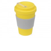 Термокружка Muffin из натуральных волокон, желтый