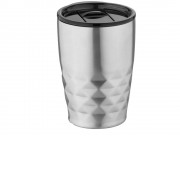 Кружка Geo с вакуумной изоляцией, серебристый/черный