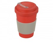 Термокружка Muffin из натуральных волокон, красный