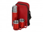 Набор Походный с чехлом: термос, 2 кружки, красный