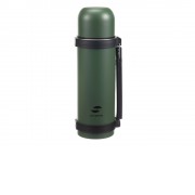 Термос Stinger, 1,2 л, широкий с ручкой, нержавеющая сталь, зелёный, 12,4 х 10,2 х 31,8 см