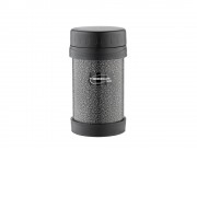 Термос из нерж. стали для еды тм ThermoCafe HAMJNL-500FJ Hammertone Coating, 0.5L, серый