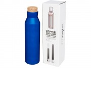 Вакуумная изолированная бутылка с пробкой, cиний