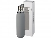 Стеклянная спортивная бутылка Oasis объемом 650 мл, серый