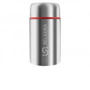 Термос для еды Relaxika 301 в чехле, 1200 мл, стальной