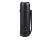 Термос Stinger, 1,2 л, широкий с ручкой, нержавеющая сталь, чёрный, 12,4 х 10,2 х 31,8 см