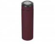 Термос Confident с покрытием soft-touch 420мл, бургунди