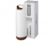 Спортивная медная бутылка с вакуумной изоляцией Valhalla объемом 600 мл, белый (Р)