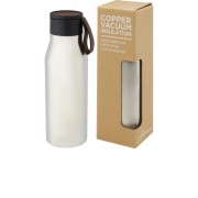 Ljungan Бутылка объемом 500 мл с медной вакуумной изоляцией, ремешком и крышкой, серебристый