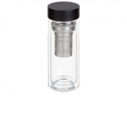 Стеклянная термобутылка Glassir, 500мл, черный