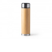 Термос CEDRO из нержавеющей стали 304 и бамбука с заварочным устройством, 480 мл, натуральный