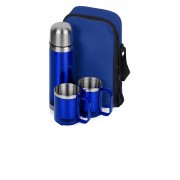 Набор Походный с чехлом: термос, 2 кружки, синий