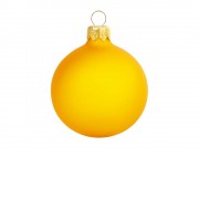 Стеклянный шар желтый матовый, заготовка шара 6 см, цвет 23