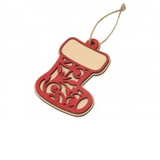 Подвеска деревянная Новогодний валенок