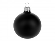 Стеклянный шар черный матовый, заготовка шара 6 см, цвет 83