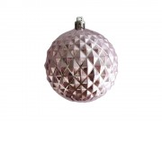 Новогоднее подвесное украшение из полистирола / 8x8x8см, розовый