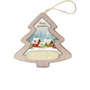 Подвеска с подсветкой, елочка, индивидуальный дизайн