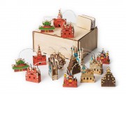 Ёлочная гирлянда с лампами в подарочной коробке Достопримечательности России