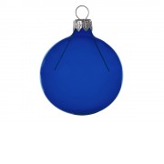 Стеклянный шар синий полупрозрачный, заготовка шара 6 см, цвет 61