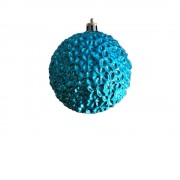 Новогоднее подвесное украшение из полистирола / 8x8x8см, синий