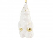 Новогодняя фарфоровая игрушка Дед Мороз