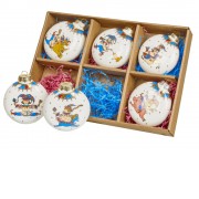 Набор игрушек Медальон Скоморохи в подарочной коробке, 6 шт
