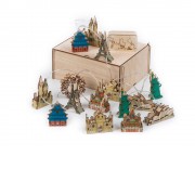 Ёлочная гирлянда с лампами в подарочной коробке Достопримечательности мира