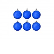 Новогоднее подвесное украшение из полистирола, набор из 6 шт / 6х6х6см