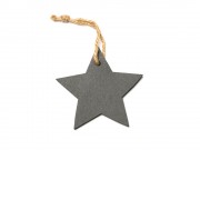 Новогоднее украшение RUDOLF из сланца, звезда