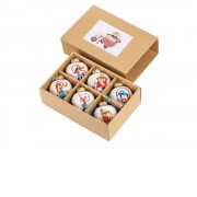 Набор новогодних шаров, 6 шт.