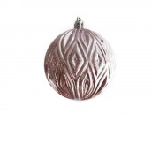 Новогоднее подвесное украшение из полистирола / 8x8x8см, розовый