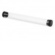 Футляр-туба пластиковый для ручки Tube 2.0, прозрачный/черный