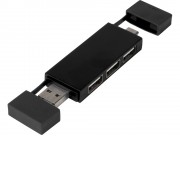 Mulan Двойной USB 2.0-хаб, черный