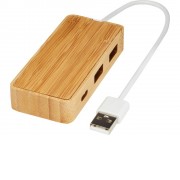 USB-концентратор Tapas из бамбука, натуральный