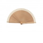 Деревянный веер с хлопчатобумажной тканью ZANTE, бежевый