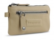Ключница BUGATTI Elsa, песочного цвета, воловья кожа/полиэстер, 12,5х0,5х7 см