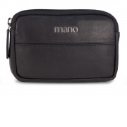 Ключница Mano Don Romeo, с RFID защитой, натуральная кожа в чёрном цвете, 11 х 2 х 7 см