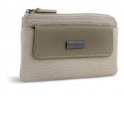 Ключница BUGATTI Sina, бежевая, воловья кожа/полиэстер, 13х1,5х7 см