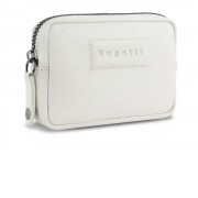 Ключница BUGATTI Elsa, с защитой данных RFID, белая, воловья кожа/полиэстер, 11х2х7 см